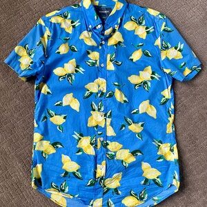Bonobos Blue and Yellow Casual Button Down Shirt